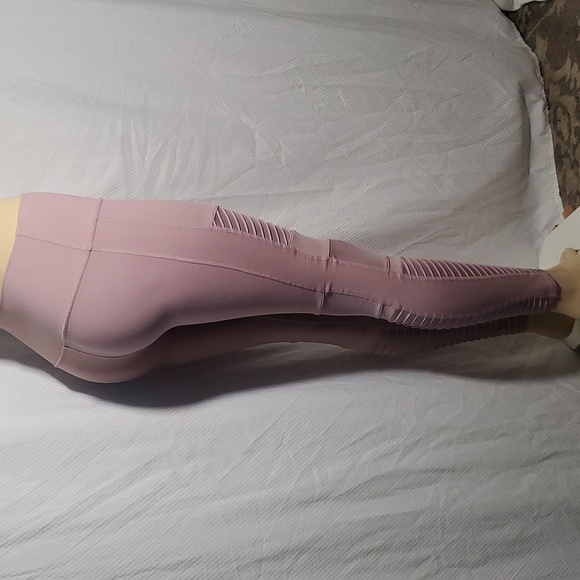 Alo Yoga High Waisted Leggings Smoky Quartz Dusty Mauve Blush Pink Size M - Picture 5 of 11